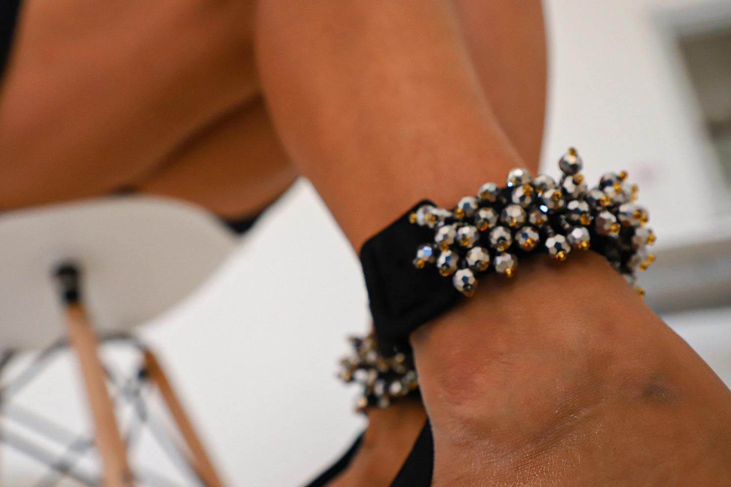 Calzature da donna con borchie